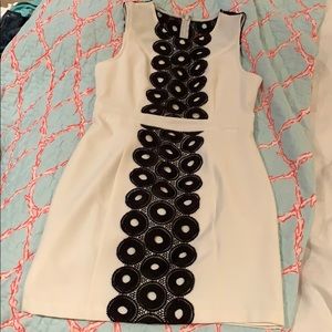 White and Black Dress